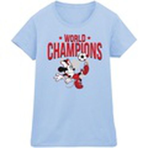 Camiseta manga larga Minnie Mouse World Champions para mujer - Disney - Modalova