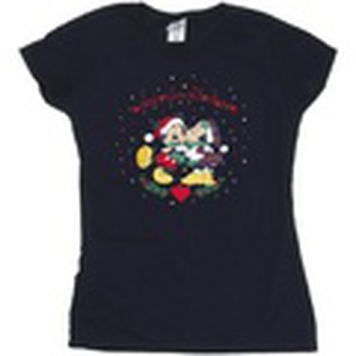 Camiseta manga larga Mickey Mouse Mickey Minnie Christmas para mujer - Disney - Modalova