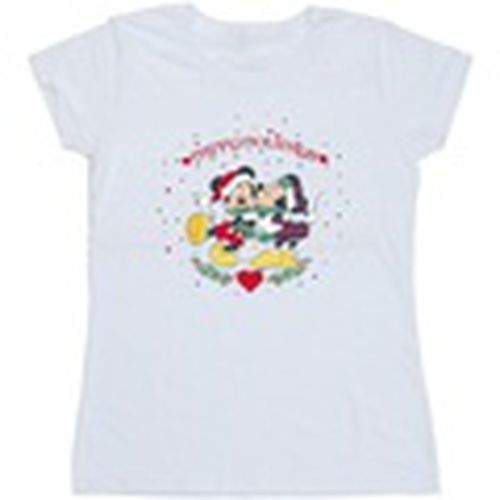 Camiseta manga larga Mickey Mouse Mickey Minnie Christmas para mujer - Disney - Modalova