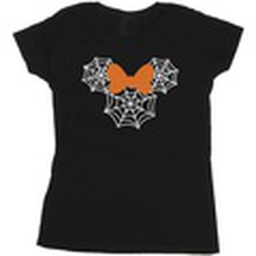Camiseta manga larga Minnie Mouse Spider Web Head para mujer - Disney - Modalova