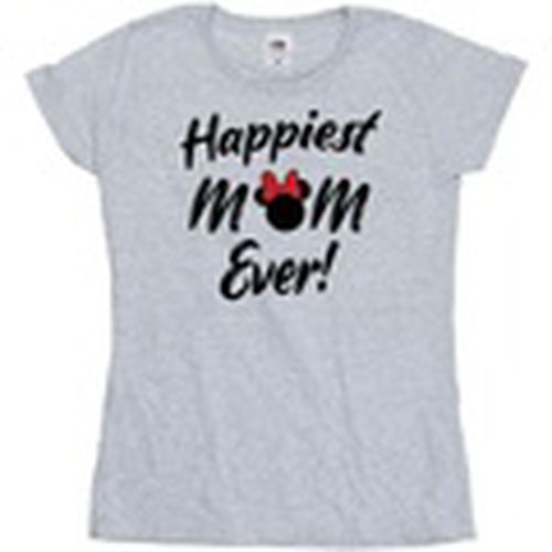 Camiseta manga larga Minnie Mouse Happiest Mom Ever para mujer - Disney - Modalova