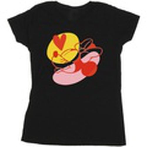 Camiseta manga larga Minnie Mouse Tongue Heart para mujer - Disney - Modalova