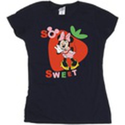 Camiseta manga larga Minnie Mouse So Sweet Strawberry para mujer - Disney - Modalova