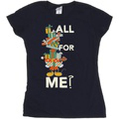 Camiseta manga larga Mickey Mouse Presents All For Me para mujer - Disney - Modalova