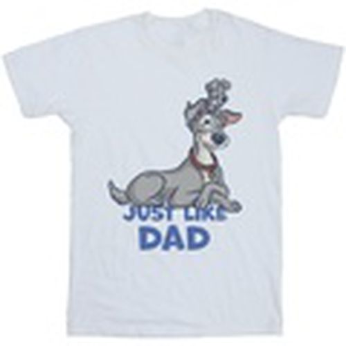 Camiseta manga larga Lady And The Tramp Just Like Dad para hombre - Disney - Modalova