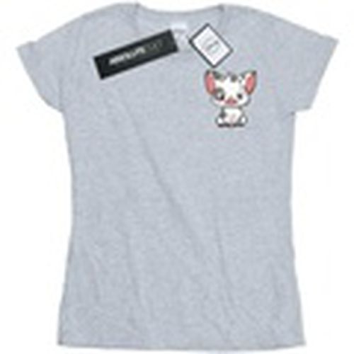 Camiseta manga larga Moana Pua The Pig Breast Print para mujer - Disney - Modalova