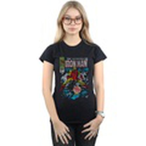 Camiseta manga larga Invincible Iron Man Distressed Issue One para mujer - Marvel - Modalova