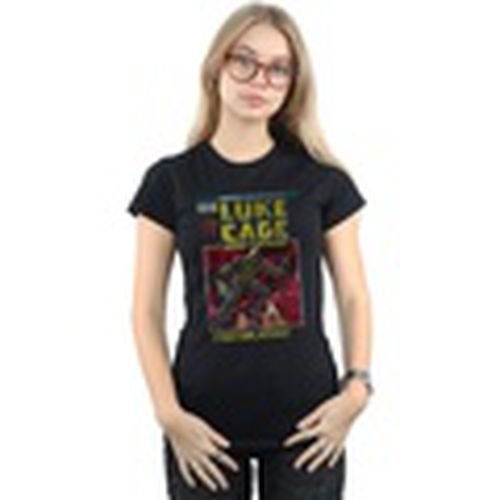 Camiseta manga larga Luke Cage Distressed Yourself para mujer - Marvel - Modalova