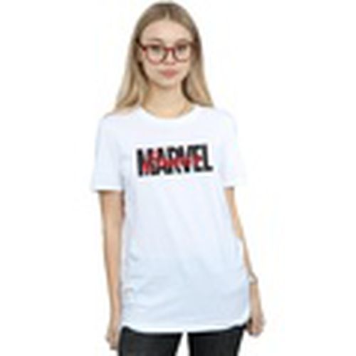Camiseta manga larga Red Font Logo para mujer - Marvel - Modalova