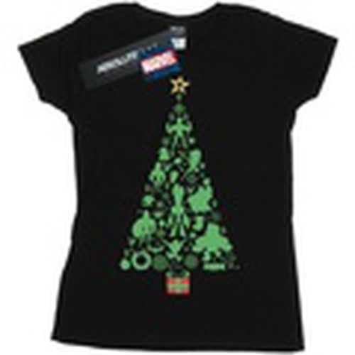 Camiseta manga larga Avengers Christmas Tree para mujer - Marvel - Modalova