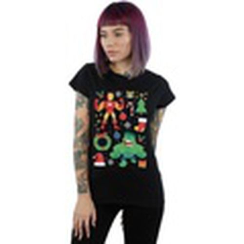 Camiseta manga larga Christmas Day para mujer - Marvel - Modalova