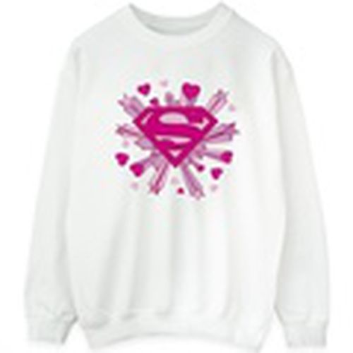 Jersey Superman Pink Hearts And Stars Logo para mujer - Dc Comics - Modalova