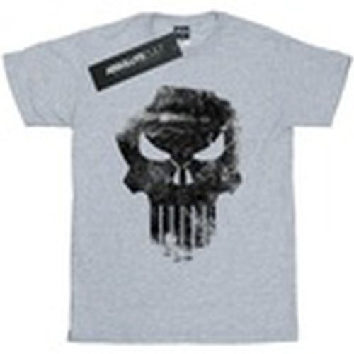 Camiseta manga larga The Punisher Distrressed Skull para mujer - Marvel - Modalova