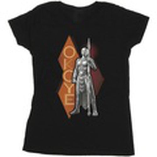 Camiseta manga larga Wakanda Forever Okoye Stance para mujer - Marvel - Modalova