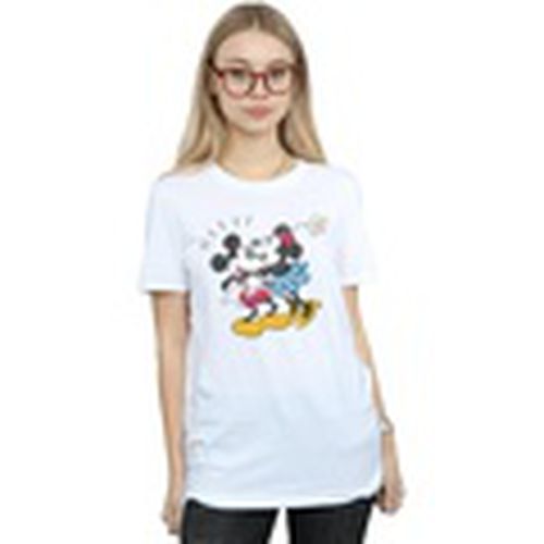 Camiseta manga larga Mickey Mouse Mickey And Minnie Kiss para mujer - Disney - Modalova
