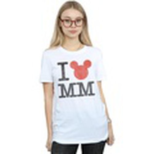 Camiseta manga larga Mickey Mouse I Love Mickey para mujer - Disney - Modalova