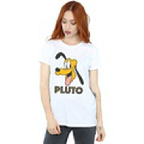 Camiseta manga larga Pluto Face para mujer - Disney - Modalova