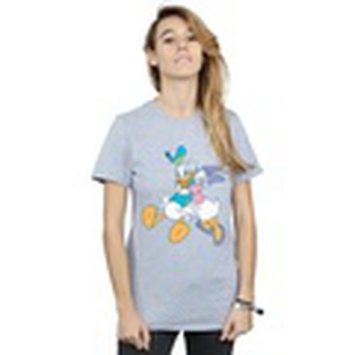 Camiseta manga larga Donald And Daisy Duck Kiss para mujer - Disney - Modalova