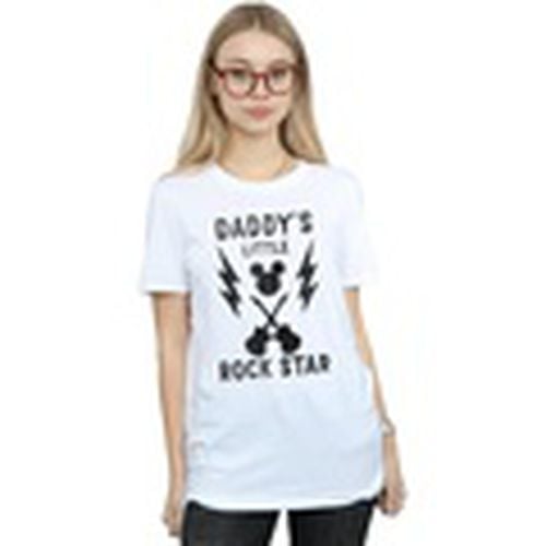 Camiseta manga larga Mickey Mouse Daddy's Rock Star para mujer - Disney - Modalova