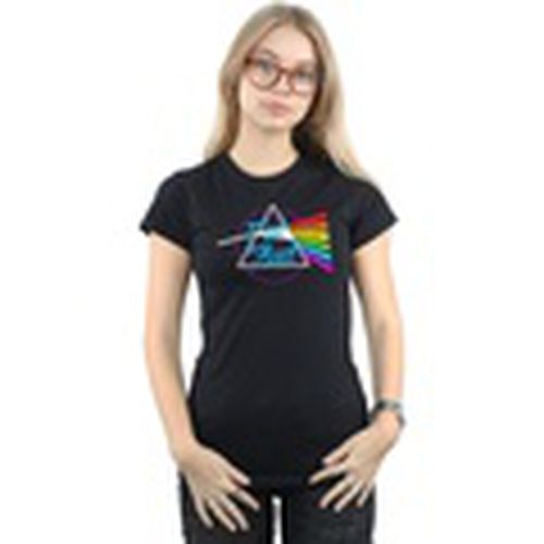 Camiseta manga larga Neon Darkside para mujer - Pink Floyd - Modalova