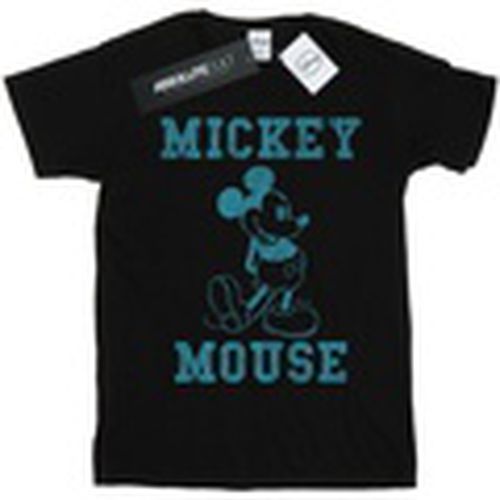 Camiseta manga larga Mickey Mouse Distressed Kick Mono para mujer - Disney - Modalova