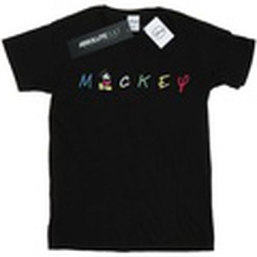 Camiseta manga larga Mickey Mouse Wording Logo para mujer - Disney - Modalova