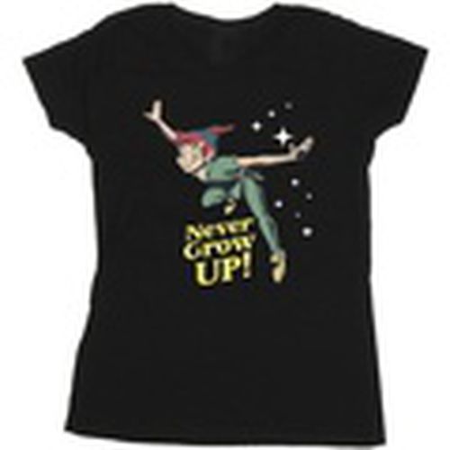 Camiseta manga larga Peter Pan Never Grow Up para mujer - Disney - Modalova