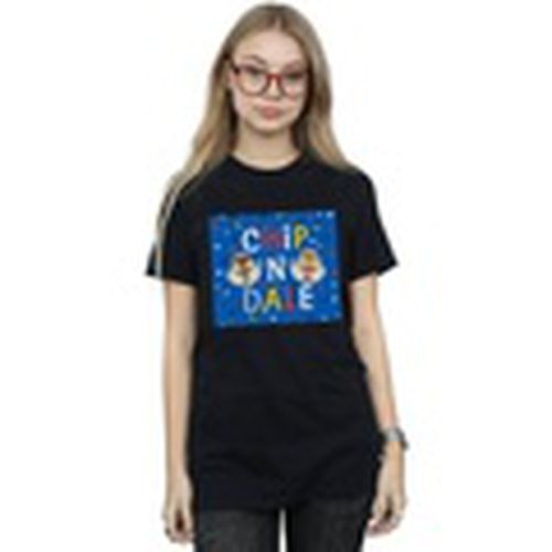 Camiseta manga larga Chip N Dale Blue Frame para mujer - Disney - Modalova