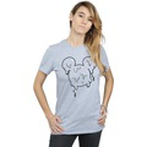 Camiseta manga larga Mickey Mouse Ice Cream Head para mujer - Disney - Modalova