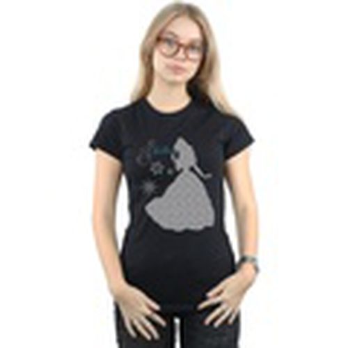 Camiseta manga larga Belle Christmas Silhouette para mujer - Disney - Modalova