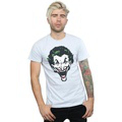 Camiseta manga larga The Joker Big Face para hombre - Dc Comics - Modalova