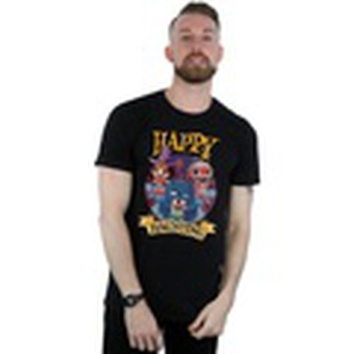 Camiseta manga larga Super Friends Happy Haunting para hombre - Dc Comics - Modalova