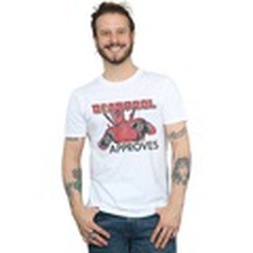Camiseta manga larga Deadpool Approves para hombre - Marvel - Modalova