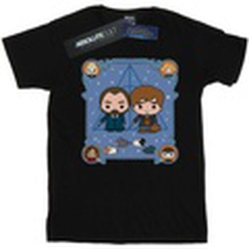 Camiseta manga larga Chibi Newt And Dumbledore para mujer - Fantastic Beasts - Modalova