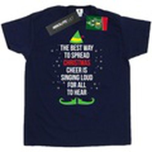Camiseta manga larga Christmas Cheer Text para hombre - Elf - Modalova