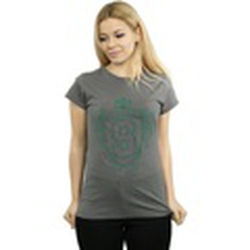 Camiseta manga larga Slytherin Serpent Crest para mujer - Harry Potter - Modalova