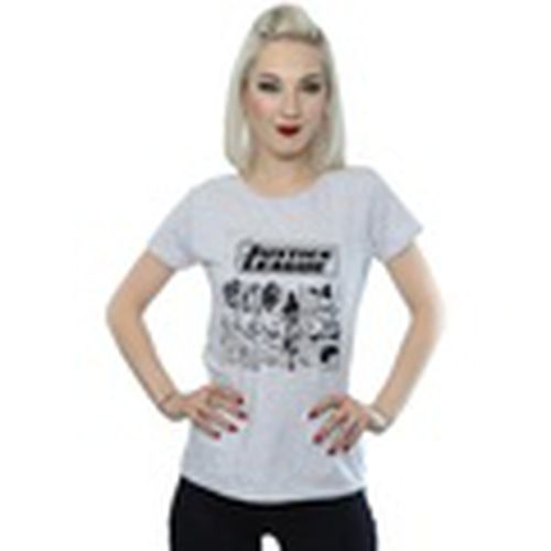 Camiseta manga larga Justice League para mujer - Dc Comics - Modalova