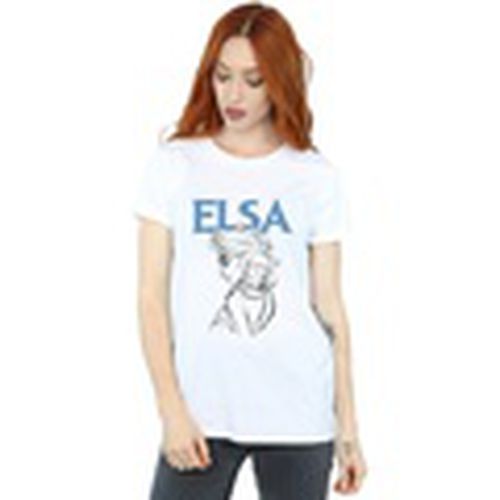 Camiseta manga larga Frozen Elsa Profile Sketch para mujer - Disney - Modalova