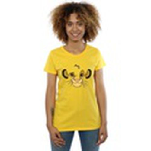 Camiseta manga larga The Lion King Simba Face para mujer - Disney - Modalova