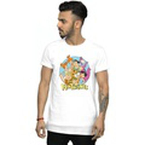Camiseta manga larga Group Circle para hombre - The Flintstones - Modalova