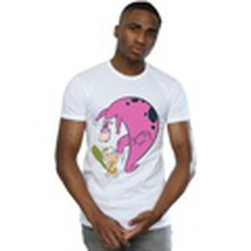 Camiseta manga larga Bamm Bamm And Dino para hombre - The Flintstones - Modalova