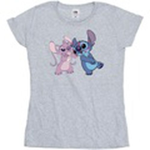 Camiseta manga larga Lilo Stitch Kisses para mujer - Disney - Modalova