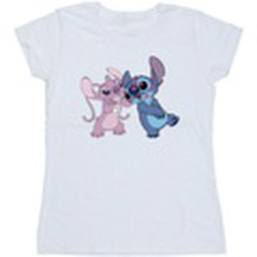 Camiseta manga larga Lilo Stitch Kisses para mujer - Disney - Modalova