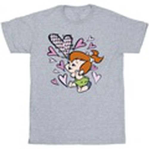 Camiseta manga larga Pebbles Love Love Love para hombre - The Flintstones - Modalova
