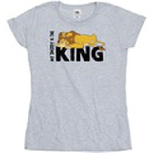 Camiseta manga larga The Lion King Daddy Is King para mujer - Disney - Modalova