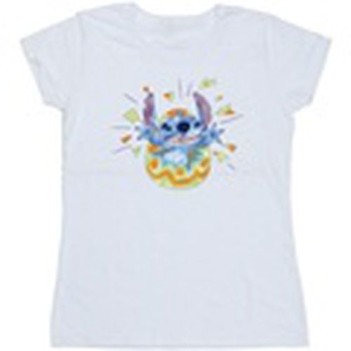 Camiseta manga larga Lilo Stitch Cracking Egg para mujer - Disney - Modalova
