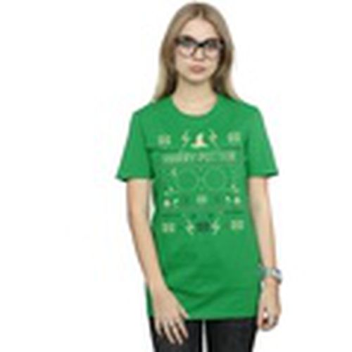 Camiseta manga larga Christmas Pattern para mujer - Harry Potter - Modalova