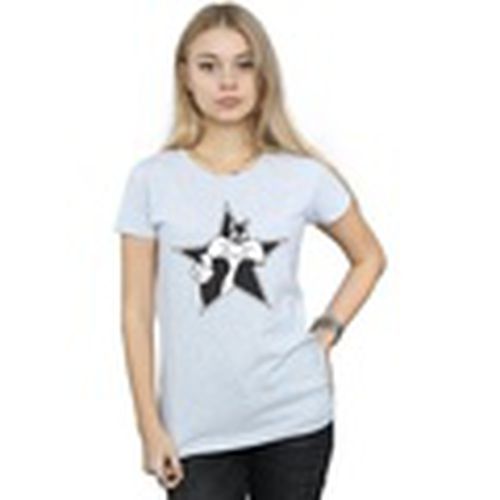 Camiseta manga larga Sylvester Mono Star para mujer - Dessins Animés - Modalova