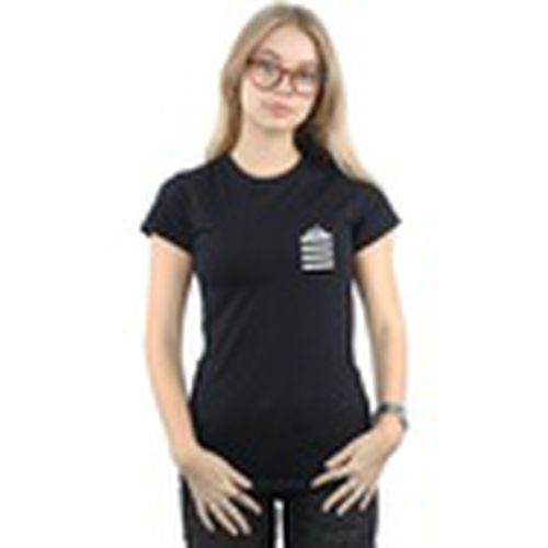 Camiseta manga larga Taz Stripes Faux Pocket para mujer - Dessins Animés - Modalova