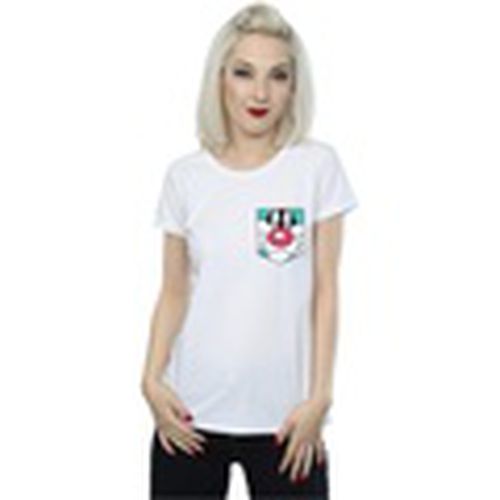 Camiseta manga larga Sylvester Face Faux Pocket para mujer - Dessins Animés - Modalova